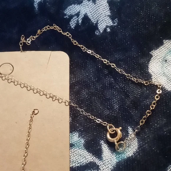 Vintage Gold 1/20 Gf 12k Necklace with Cream Rose Pendant. 20 In Long - Picture 4 of 9